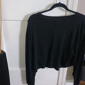Black crop top